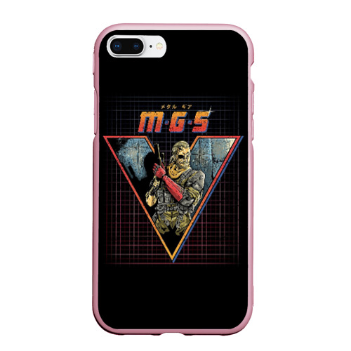 Чехол для iPhone 7Plus/8 Plus матовый Metal gear, цвет розовый