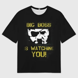 Женская футболка oversize 3D Metal Gear