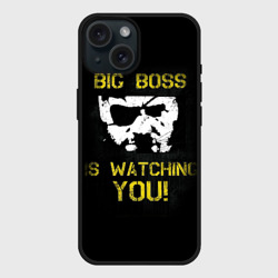 Чехол силиконовый для Apple iPhone 15 матовый Metal Gear