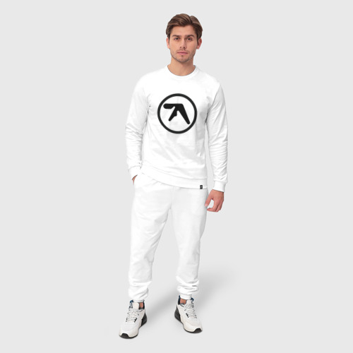 Мужской костюм хлопок Aphex Twin, цвет белый - фото 3