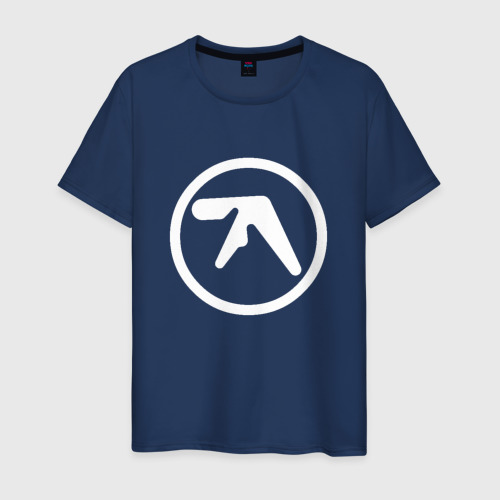 Мужская футболка из хлопка с принтом Aphex Twin, вид спереди №1
