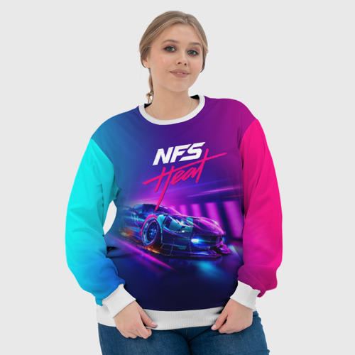 Женский свитшот 3D Need for Speed - heat 2019, цвет 3D печать - фото 6