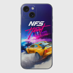 Чехол для iPhone 15 силиконовый с защитой камеры Need for Speed - heat 2019