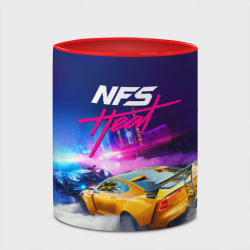 Кружка с полной запечаткой Need for Speed - heat 2019, цвет белый + красный - фото 4