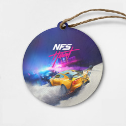 Деревянная игрушка круг Need for Speed - heat 2019