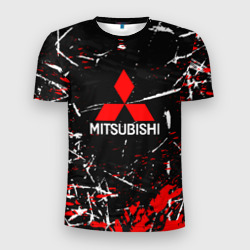Мужская футболка 3D Slim Mitsubishi