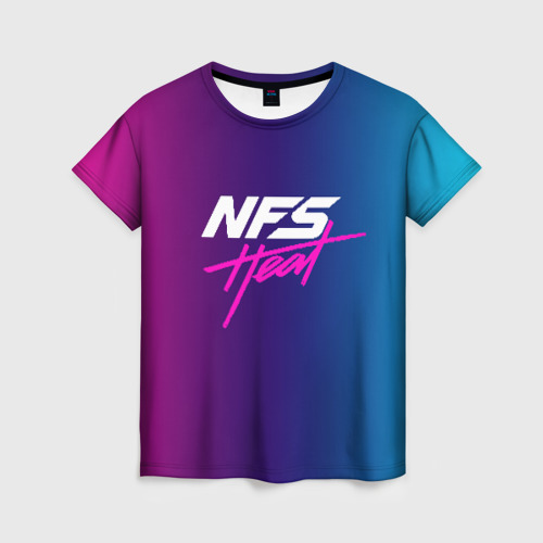 Женская футболка 3D с принтом NFS HEAT, вид спереди #2