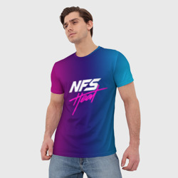 Мужская футболка 3D NFS heat - фото 2