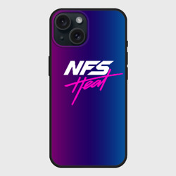 Чехол силиконовый для Apple iPhone 15 матовый NFS heat
