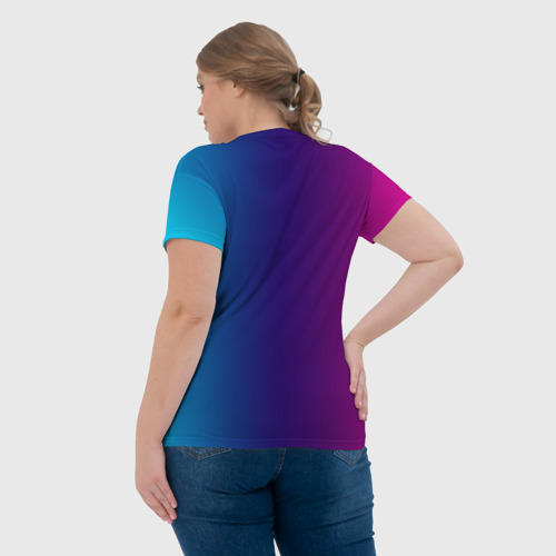 Женская футболка 3D с принтом NFS HEAT, вид сзади #2