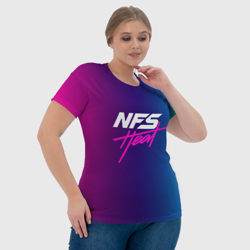 Женская футболка 3D с принтом NFS HEAT, фото #4