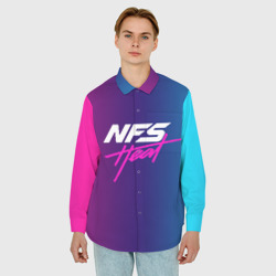 Мужская рубашка oversize 3D NFS heat - фото 2