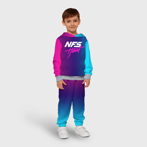 Детский костюм с толстовкой 3D NFS heat, цвет меланж - фото 3