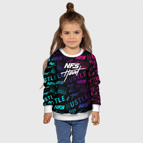 Детский свитшот 3D NFS - heat 2019, цвет 3D печать - фото 7