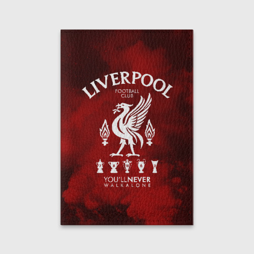 Обложка для паспорта матовая кожа Ливерпуль, цвет красный