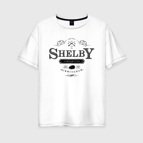 Женская футболка хлопок Oversize Shelby Company Limited, цвет белый