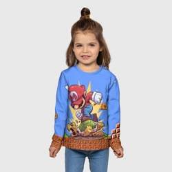 Детский лонгслив 3D Марио - фото 2