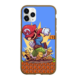 Чехол для iPhone 11 Pro матовый Марио