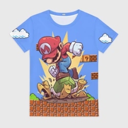 Женская футболка 3D Марио