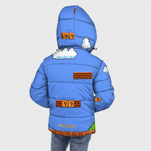 Зимняя куртка для мальчиков 3D Марио, цвет черный - фото 4