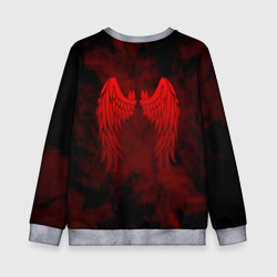 Детский свитшот 3D Lucifer крылья