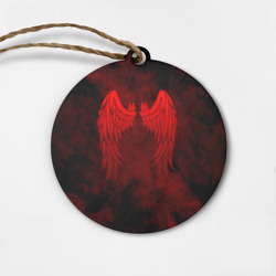 Деревянная игрушка круг Lucifer крылья