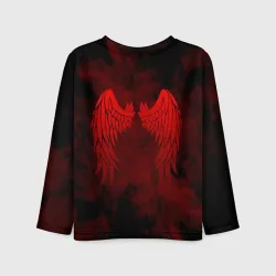 Детский лонгслив 3D Lucifer крылья
