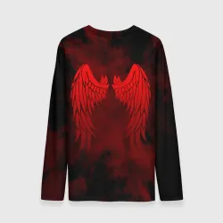 Мужской лонгслив 3D Lucifer крылья