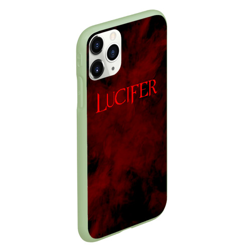 Чехол для iPhone 11 Pro матовый Lucifer крылья, цвет салатовый - фото 3