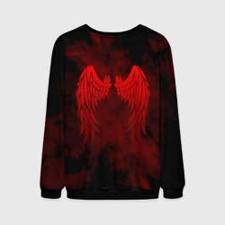 Мужской свитшот 3D Lucifer крылья