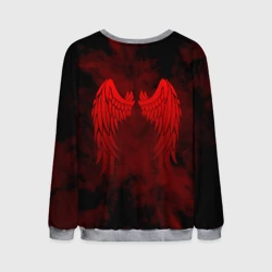 Мужской свитшот 3D Lucifer крылья