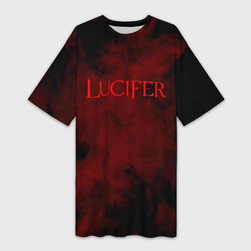 Платье-футболка 3D Lucifer крылья, цвет 3D печать