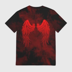 Мужская футболка 3D Lucifer крылья