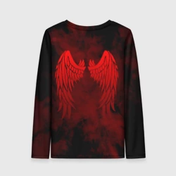 Женский лонгслив 3D Lucifer крылья