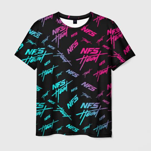 Мужская футболка с принтом NFS: Heat 2019, вид спереди №1