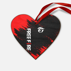 Деревянная игрушка Сердце Garena free fire
