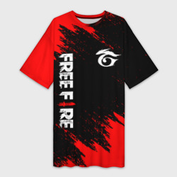 Платье-футболка 3D Garena free fire
