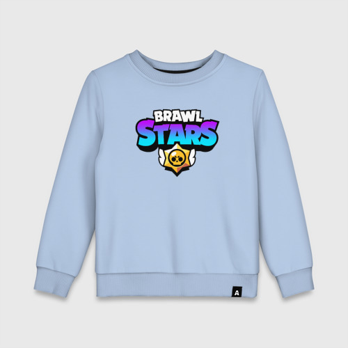 Детский свитшот хлопок  BRAWL STARS, цвет мягкое небо