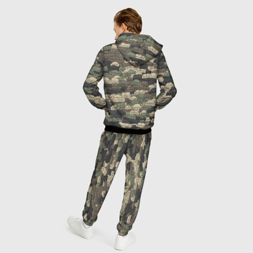 Мужской костюм 3D Диванные войска, цвет черный - фото 4