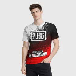 Мужская футболка 3D Рюкзак PUBG ПАБГ - фото 2
