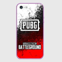 Чехол для iPhone 5/5S матовый Рюкзак PUBG ПАБГ