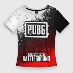 Женская футболка 3D Slim Рюкзак PUBG ПАБГ