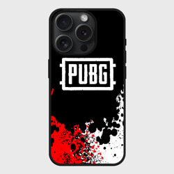 Чехол силиконовый для Apple iPhone 15 Pro Мax матовый PUBG ПАБГ