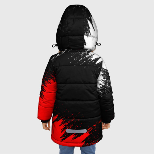 Зимняя куртка для девочек 3D PUBG, цвет черный - фото 4