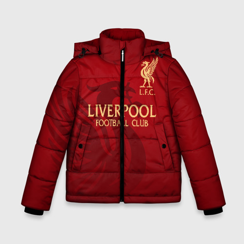 Зимняя куртка для мальчиков 3D Ливерпуль, цвет черный