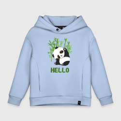 Детское худи Oversize хлопок Panda Hello