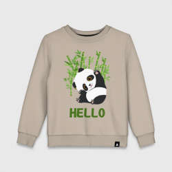 Детский свитшот хлопок Panda Hello