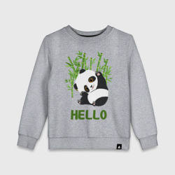 Детский свитшот хлопок Panda Hello