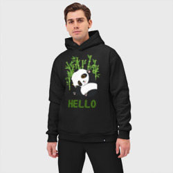 Мужской костюм oversize хлопок Panda Hello - фото 2