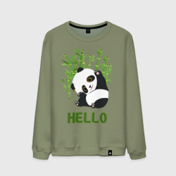 Мужской свитшот хлопок Panda Hello